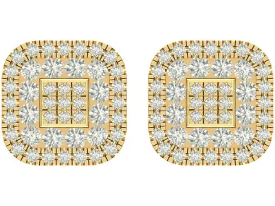 Earring 3D print model 12