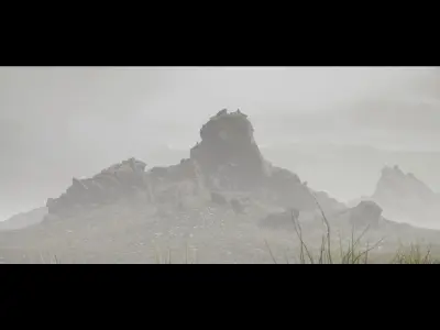 Foggy Norway Low-poly 3D model