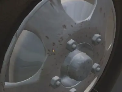 Tires metal wheel 3D model