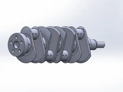 Crank-Saft crankshaft 3D print model
