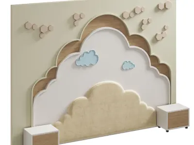 Kids wall panell 10 3D model