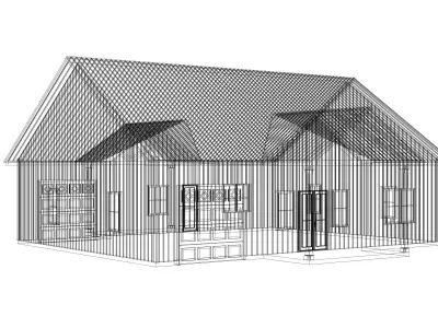 Barndominium House 06-Archimple LLC 3D model