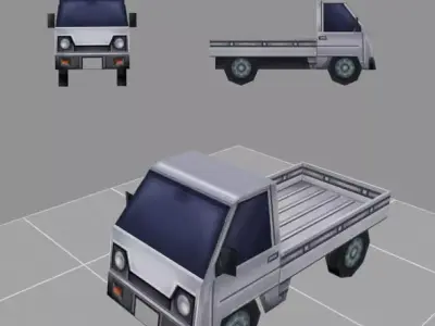 car model low-poly for games Low-poly 3D model