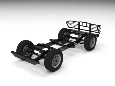 SUV Chassis 3D model