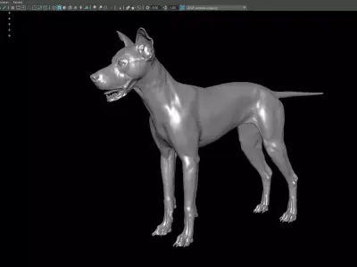 Dog 3D model 3D model
