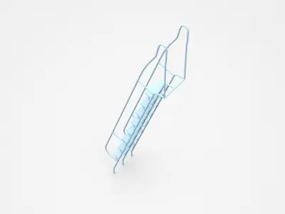 Movable Staircase Ladder  3D model