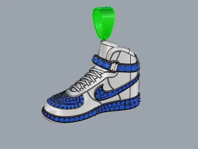 nike air jordan pendant 3D print model
