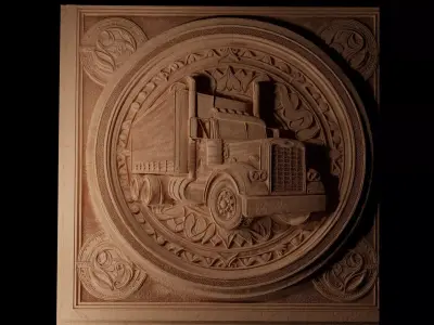 truck CNC 3d Print High Relief Sand Casting 3D print model