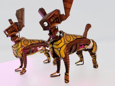 Fender - A Game Ready Friendly Fella Low-poly 3D model