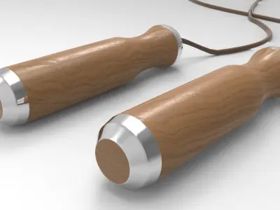 Skipping Rope Low-poly 3D model