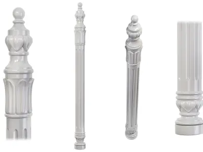 Classic baluster 01 3D model