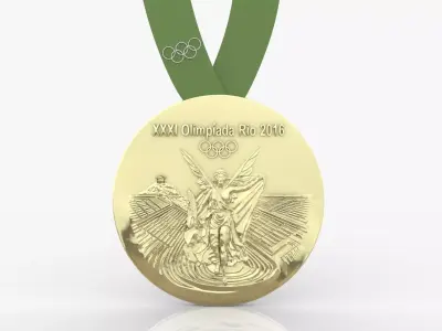 2016 Rio Olympics Medal 3D print model 3D print model