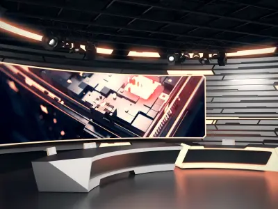 Virtual Studio 34 PBR Low-poly 3D model