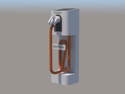 Charging station - Charging pile -EV- Car charger 3D model
