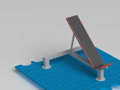 Gym chair Free 3D model