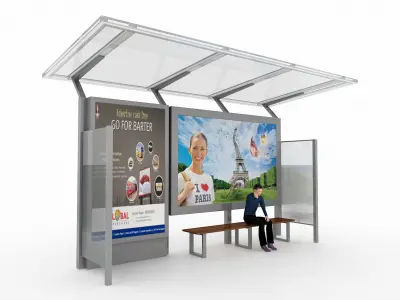 BUS STATION 5 3D model