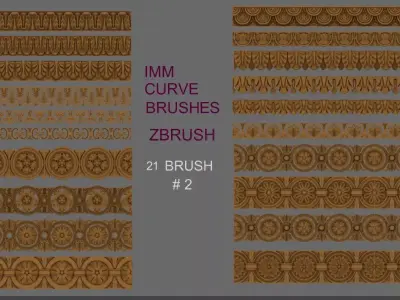 imm curve brushes 2 3D model