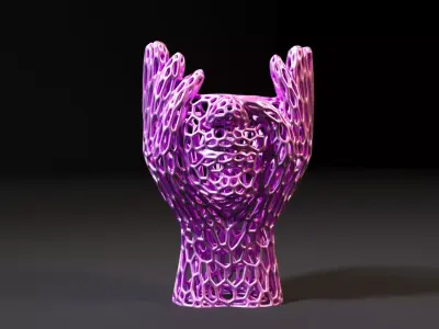 Thinking hands decor 3D print model