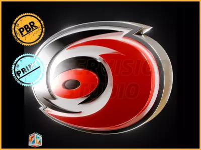 Carolina Hurricanes logo - Cinematic - 3D print 3D model