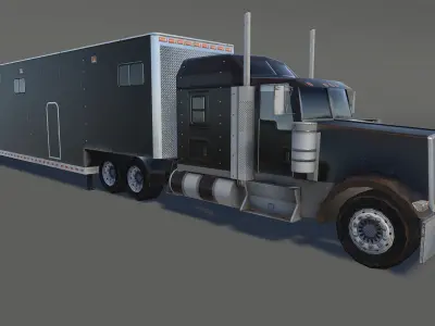 Transport Truck  Low-poly 3D model