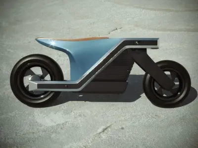 Futuristic Moto 2 3D model