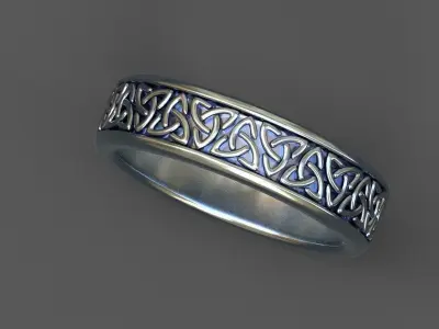 High-Quality 3D Ring Model Low-poly 3D model 25