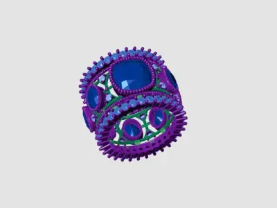 Women Luxury Rings 3D print model