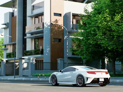 Acura NSX  2022 3DS MAX model  3D model