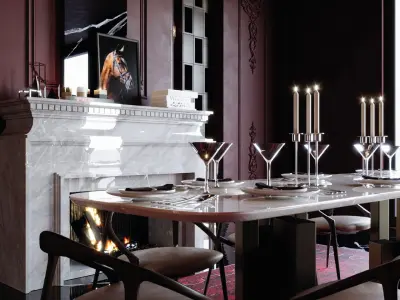 Interior - Diningroom - 140624 3D model