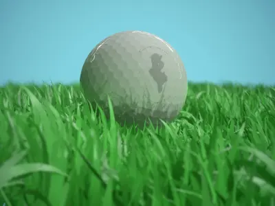 Premium Golf Ball Model - Realistic and High-Quality 3D print model