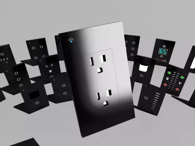 accesorios electricos digitales Low-poly 3D model