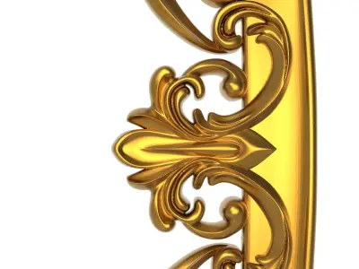 carved frame 3D model 20