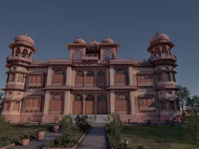 Mohatta Palace Museum 3D Model by zambeelstudios 3D model