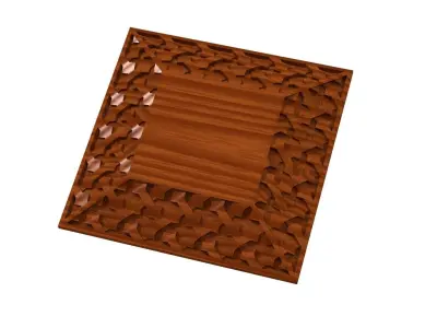 Arabesque moucharabieh panel 3D print model