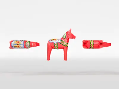 Wooden Horse 3D model
