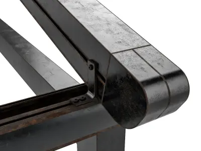 Motorized Pergola 5a dark iron 3D model