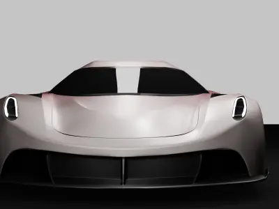 Koenigsegg Jesko Low-poly 3D model