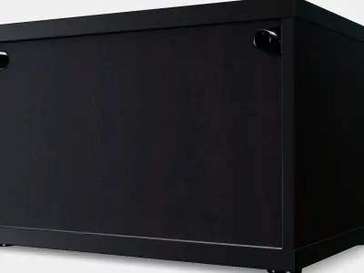 BESTA Shelf unit with glass door 7 3D model