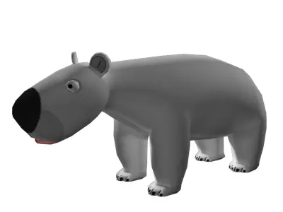 Polar Bear Low-poly 3D model