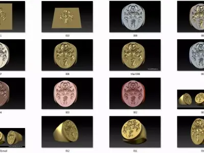 Collection 11 gothic demon logo 3D print model