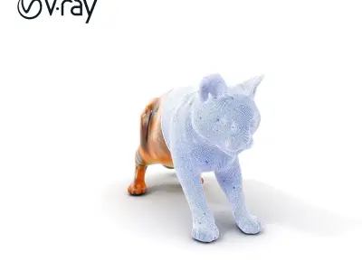 Bengal Cat D Model Pack with Realistic Textures Low-poly 3D model