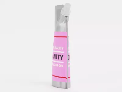 Immunity Gel - Product Concept Packaging Low-poly 3D model