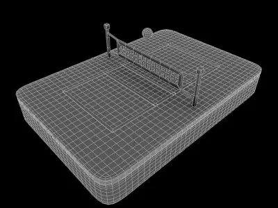 Volleyball Court - Proto Series Low-poly 3D model