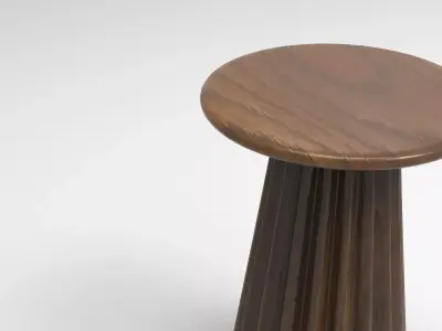 Moony Stool Low-poly 3D model