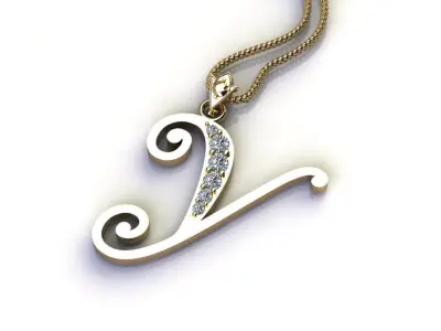 Letter Y Pendant New Design Cad 3D print model