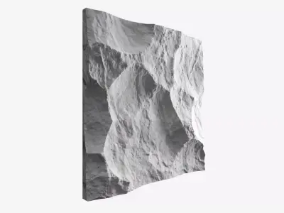418-RockPanel sandstone wall art 3D model