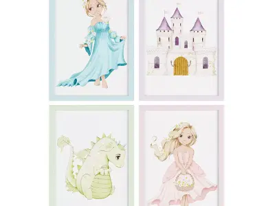 Pictures1141 Low-poly 3D model