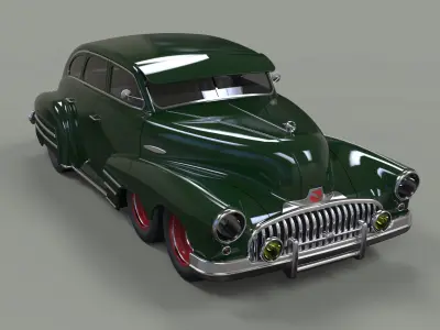 Six-wheeled concept 3D model