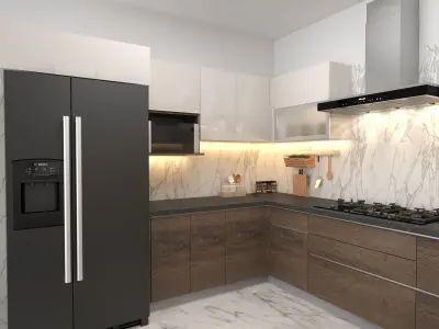 Kitchen Interior Free 3D model