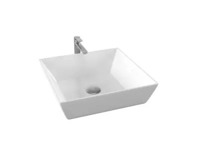 5 modern sink Low-poly 3D model